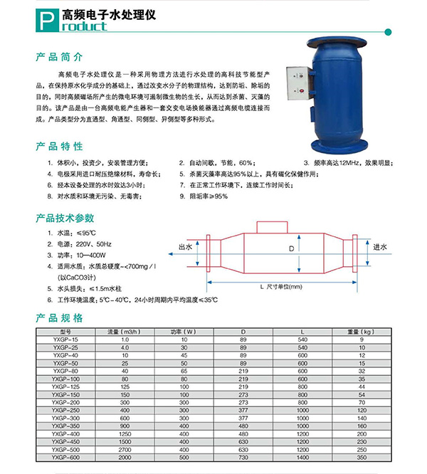 高頻電子水處理儀 高頻電子水處理儀